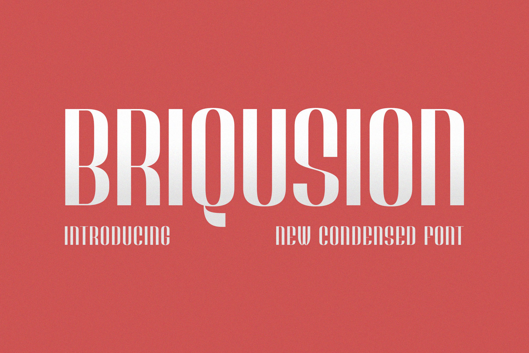 Briqusion – Modern Retro Condensed Sans Serif Font