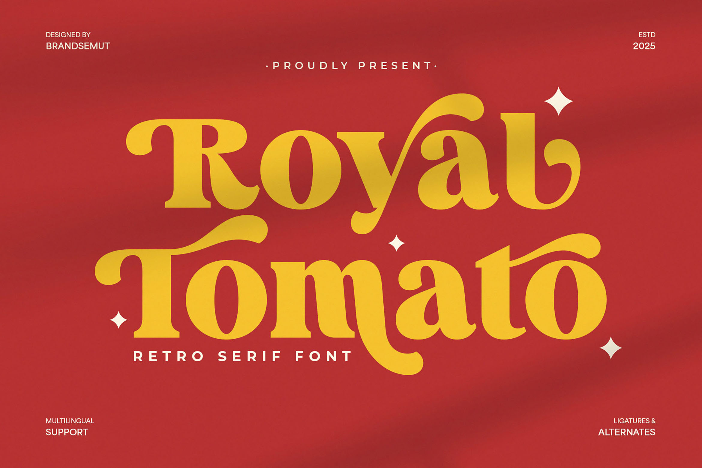 Royal Tomato – Display Retro Serif Font